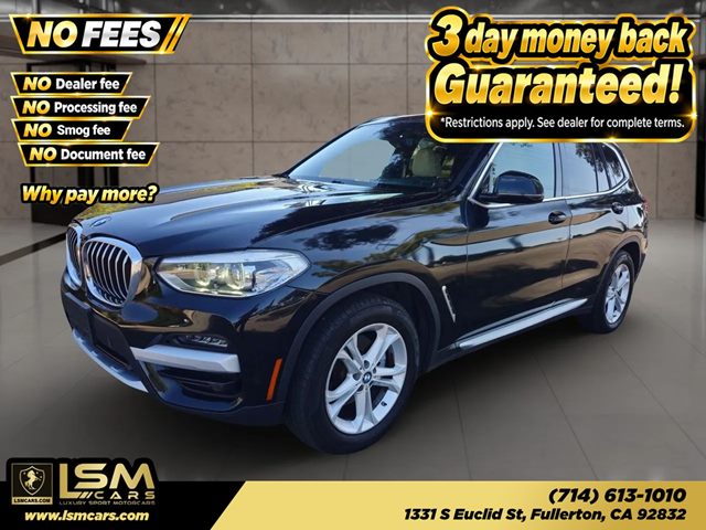 Black 2021 BMW X3 SUV / Crossover Rear-Wheel Drive Automatic