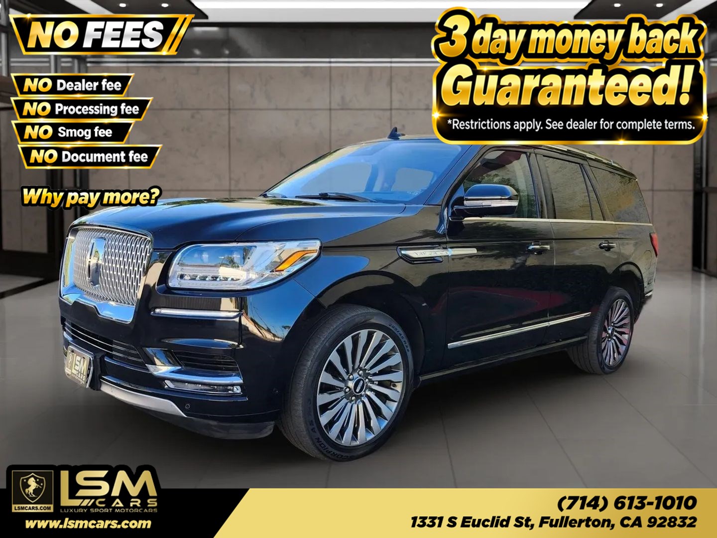 Infinite Black 2020 Lincoln Navigator SUV / Crossover Four-Wheel Drive Automatic