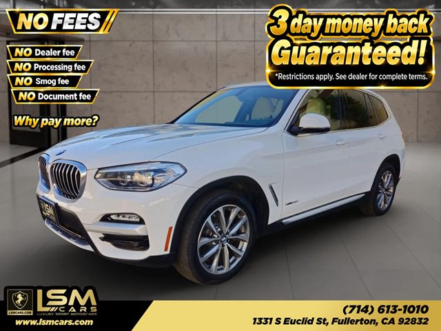 Alpine White 2018 BMW X3 SUV / Crossover All-Wheel Drive Automatic
