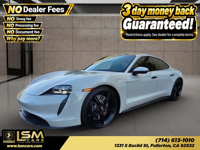 White 2022 Porsche Taycan Sedan All-Wheel Drive Automatic