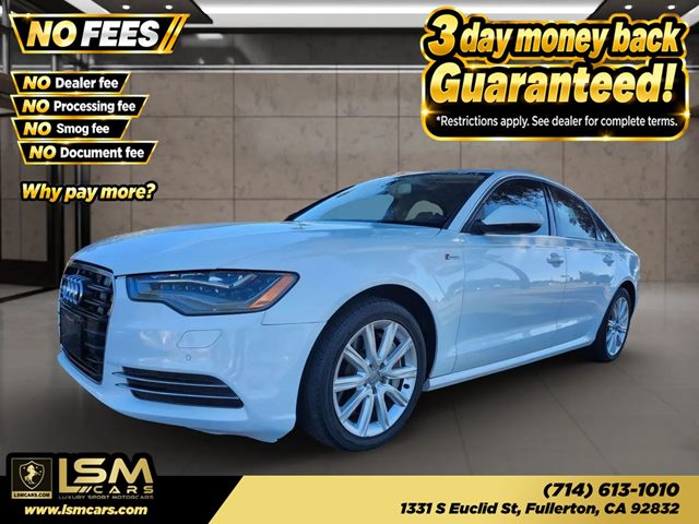 White 2013 Audi A6 Sedan All-Wheel Drive Automatic
