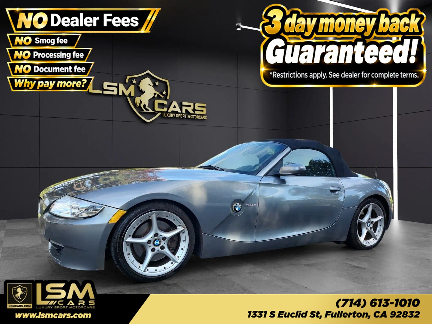 Titanium Silver Metallic 2008 BMW Z4 Convertible Rear-Wheel Drive 