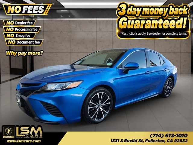 Blue 2018 Toyota Camry Sedan Front-Wheel Drive Automatic