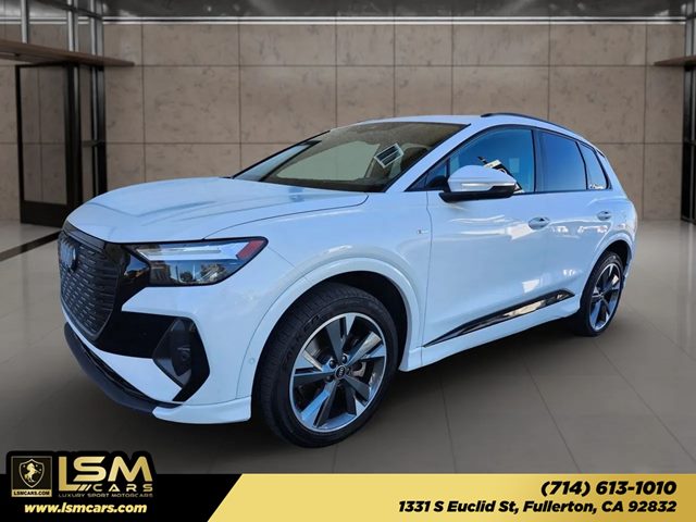 Glacier White Metallic 2023 Audi Q4 e-tron SUV / Crossover All-Wheel Drive Automatic
