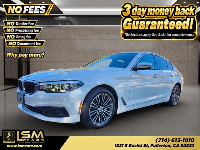 Alpine White 2020 BMW 5 Series Sedan Rear-Wheel Drive Automatic