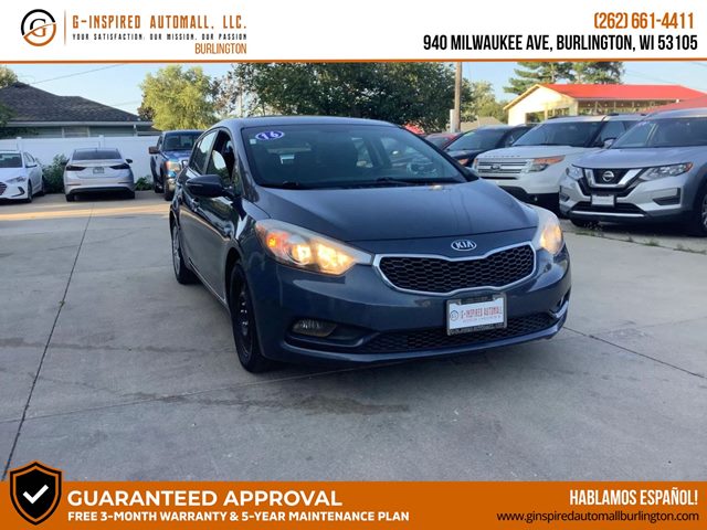 Gray (Steel Blue Metallic) 2016 Kia Forte5 LX Hatchback Front-Wheel Drive Automatic