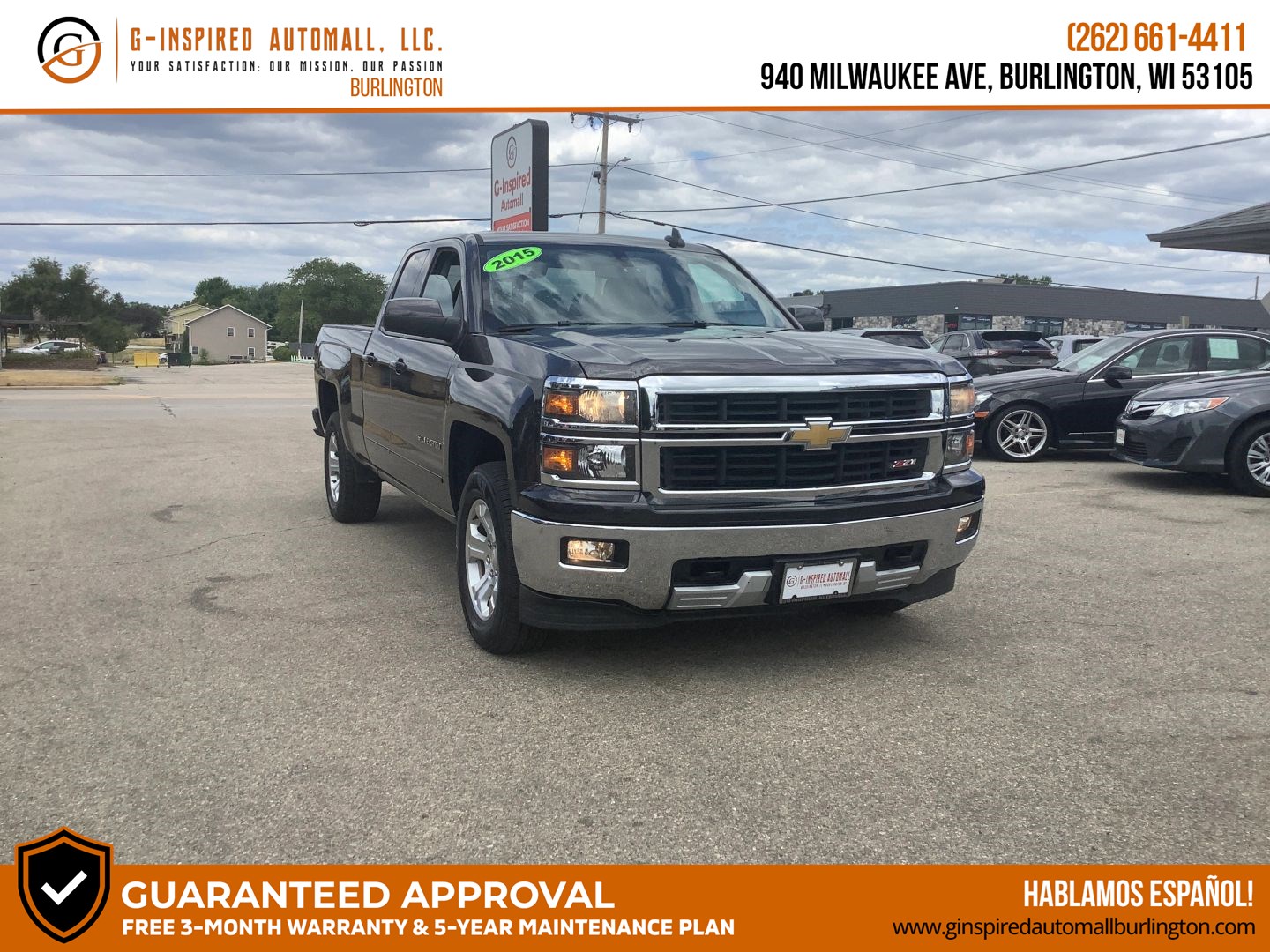  2015 Chevrolet Silverado 1500 LT Double Cab 4WD   