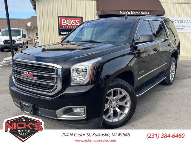 Black 2020 GMC Yukon SLE 4WD SUV / Crossover Four-Wheel Drive Automatic