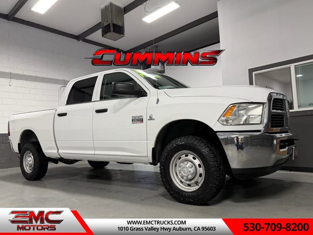 Bright White 2012 RAM 2500 ST Crew Cab 4WD Pickup Truck Four-Wheel Drive Automatic