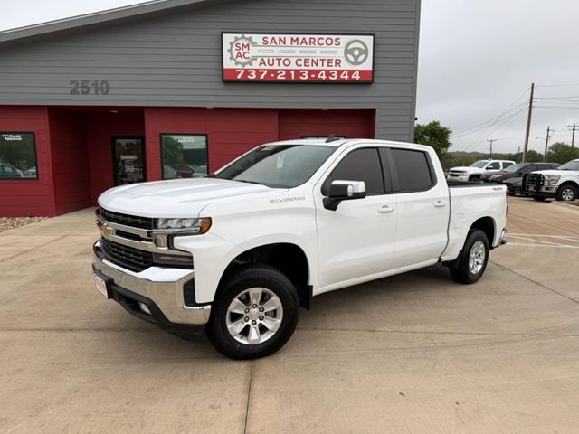 Summit White 2019 Chevrolet Silverado 1500 LT Crew Cab 4WD Pickup Truck Four-Wheel Drive Automatic