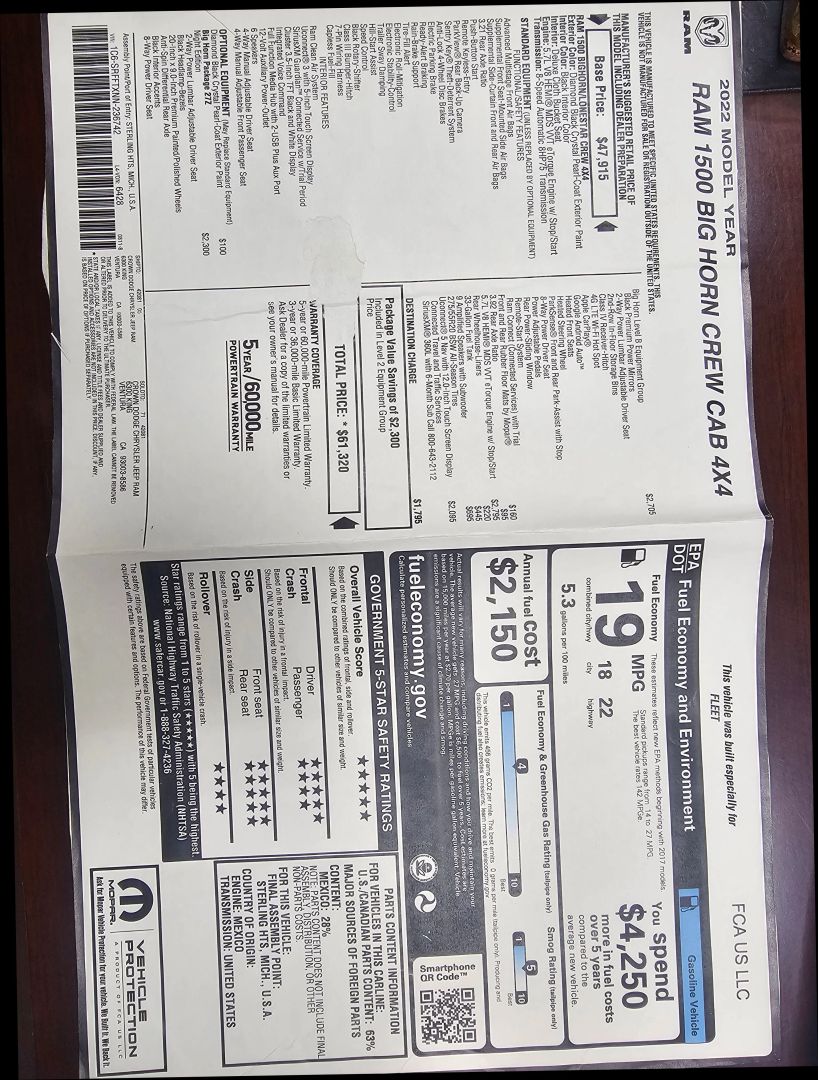 2022 RAM Ram 1500 Pickup Big Horn/Lone Star - Photo 46