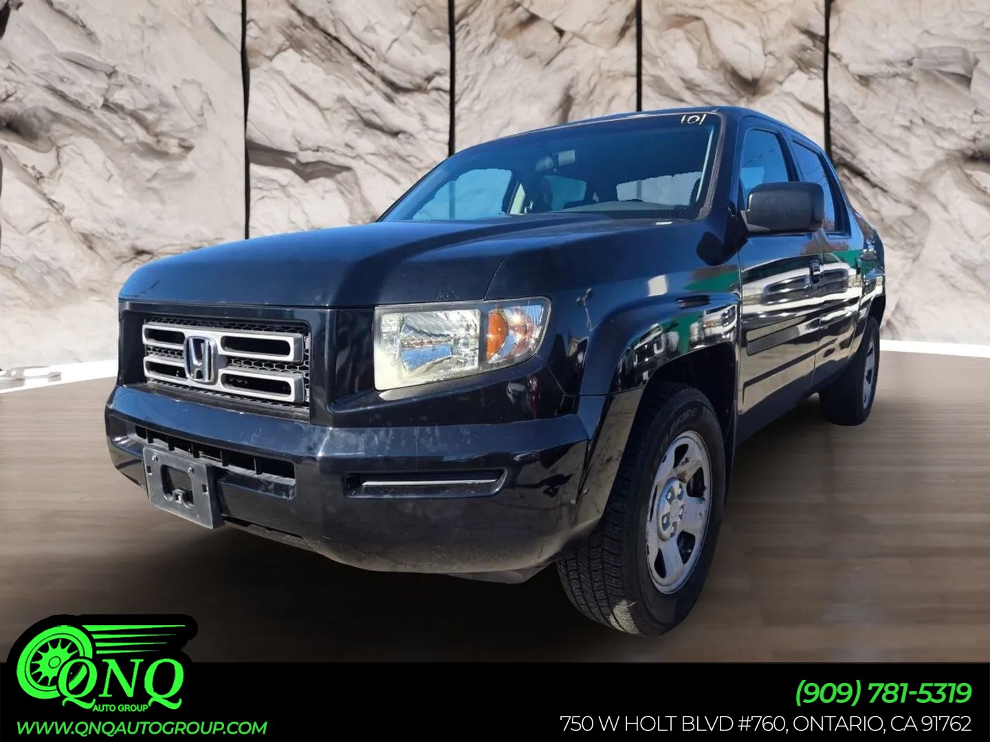 Black 2008 Honda Ridgeline Pickup Truck Four-Wheel Drive Automatic