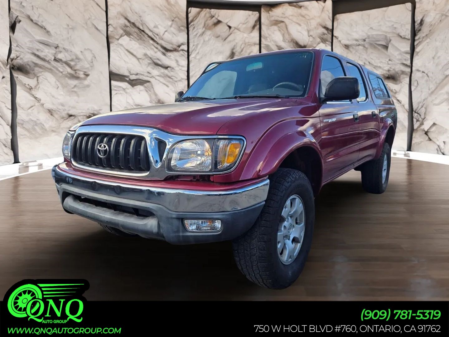 Red 2002 Toyota Tacoma Pickup Truck Rear-Wheel Drive Automatic