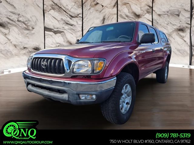 Red 2002 Toyota Tacoma PreRunner V6 Double Cab RWD Pickup Truck Rear-Wheel Drive Automatic