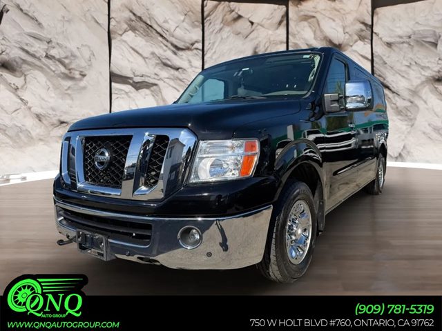 Black 2016 Nissan NV Passenger 3500 HD SL V8 Van Rear-Wheel Drive Automatic