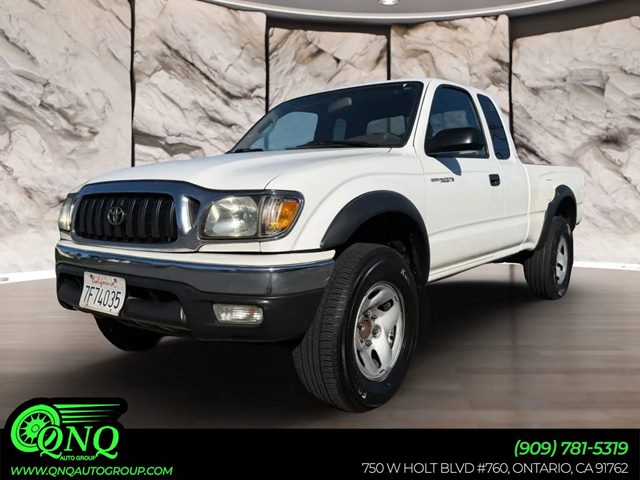 Super White 2003 Toyota Tacoma Prerunner Crew Cab SB Pickup Truck Rear-Wheel Drive Automatic