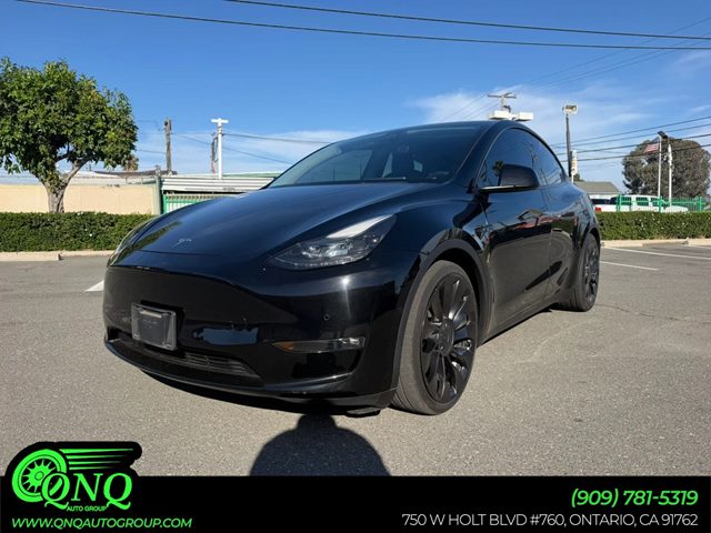 Solid Black 2022 Tesla Model Y Performance AWD SUV / Crossover All-Wheel Drive Automatic
