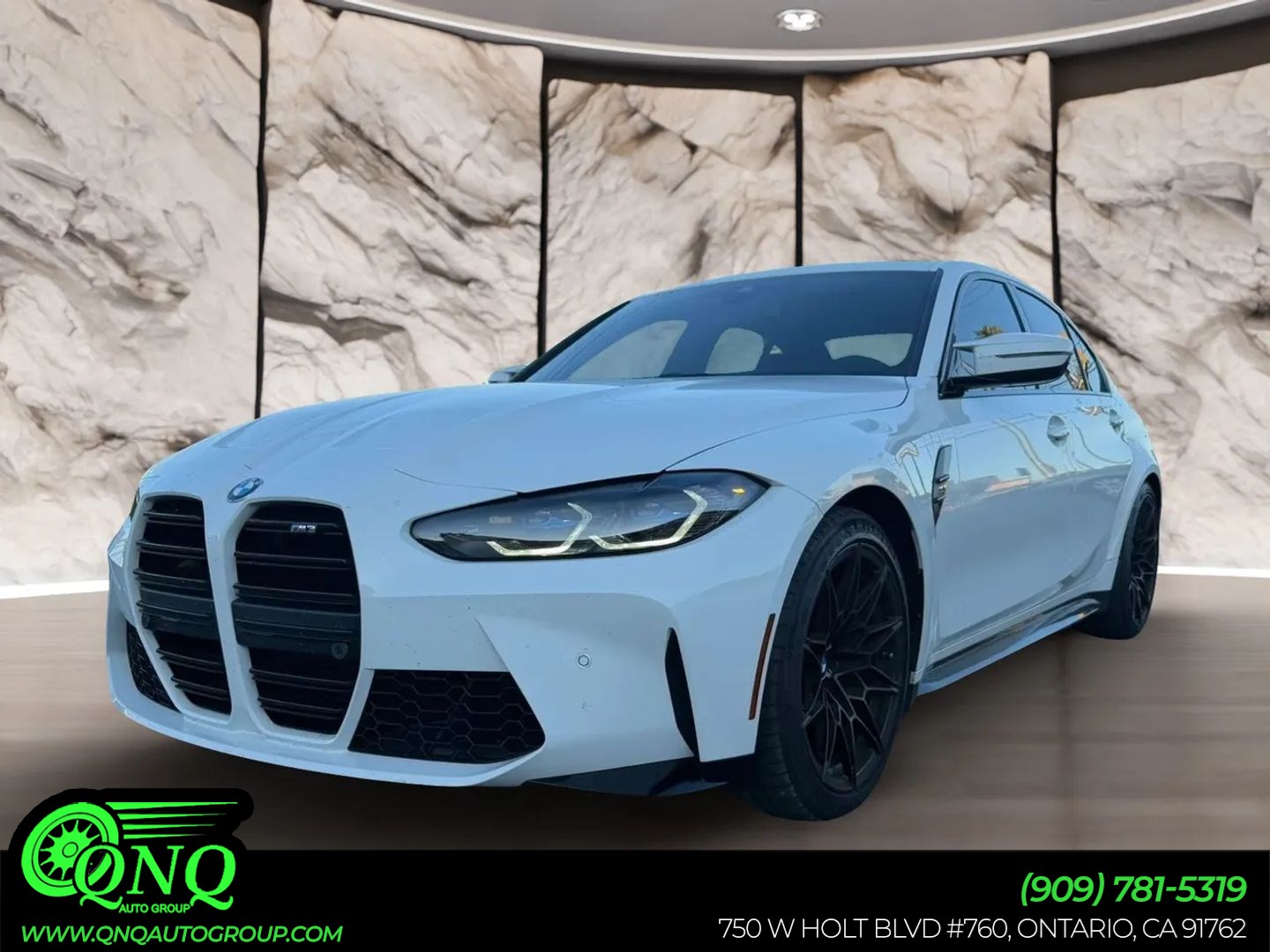 Alpine White 2022 BMW M3 RWD Sedan Rear-Wheel Drive Manual