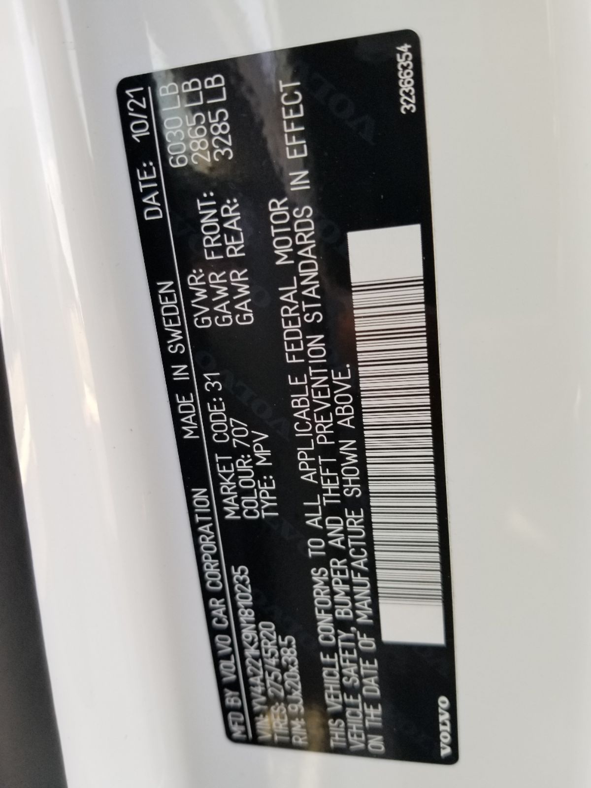 2022 Volvo XC90 T6 Momentum photo 31