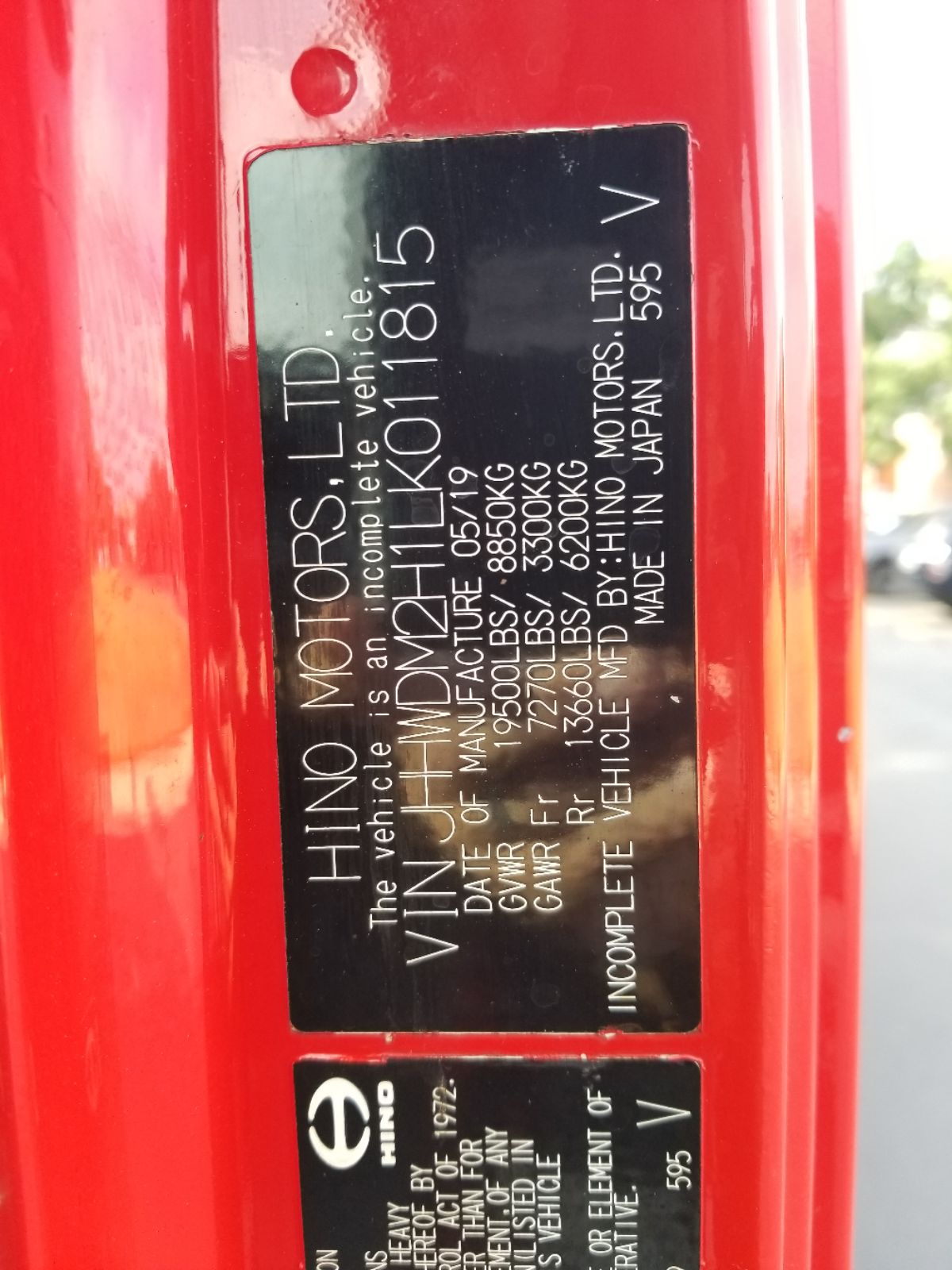 2020 Hino XJC740 / XFC740 photo 24