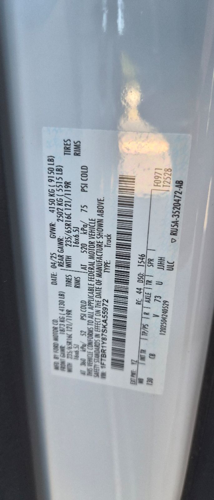 Photo 35 of this Ford Transit Cargo Van