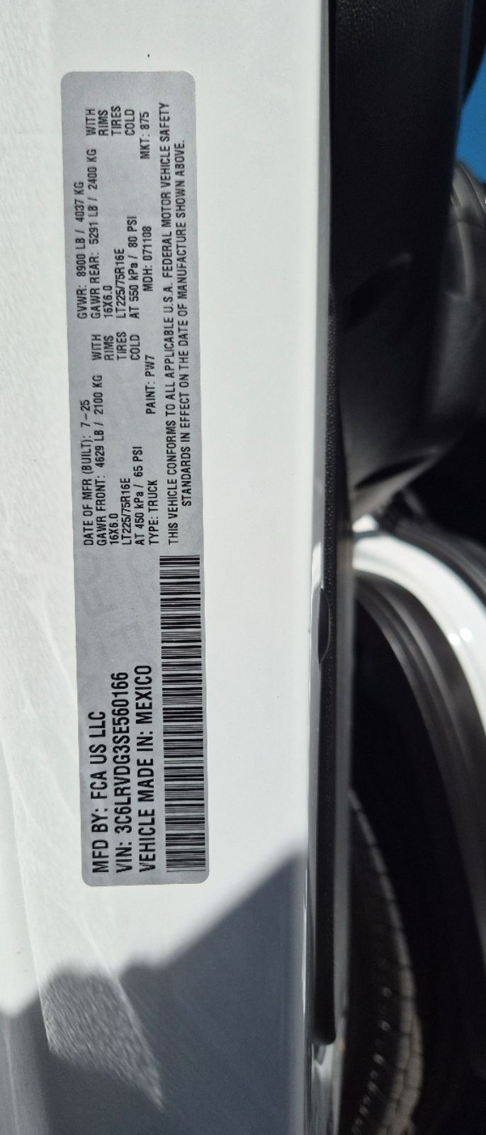 Photo 33 of this Ram ProMaster Cargo Van