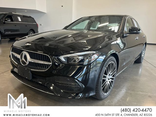 Black 2025 Mercedes-Benz C-Class Sedan Rear-Wheel Drive Automatic