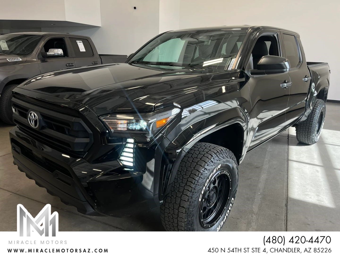 Black 2024 Toyota Tacoma Pickup Truck Four-Wheel Drive Automatic