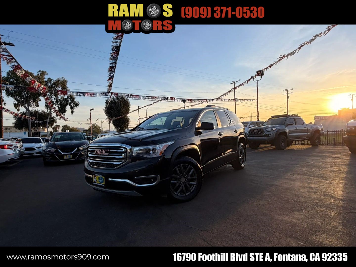Black Cherry Metallic 2017 GMC Acadia SUV / Crossover Front-Wheel Drive Automatic