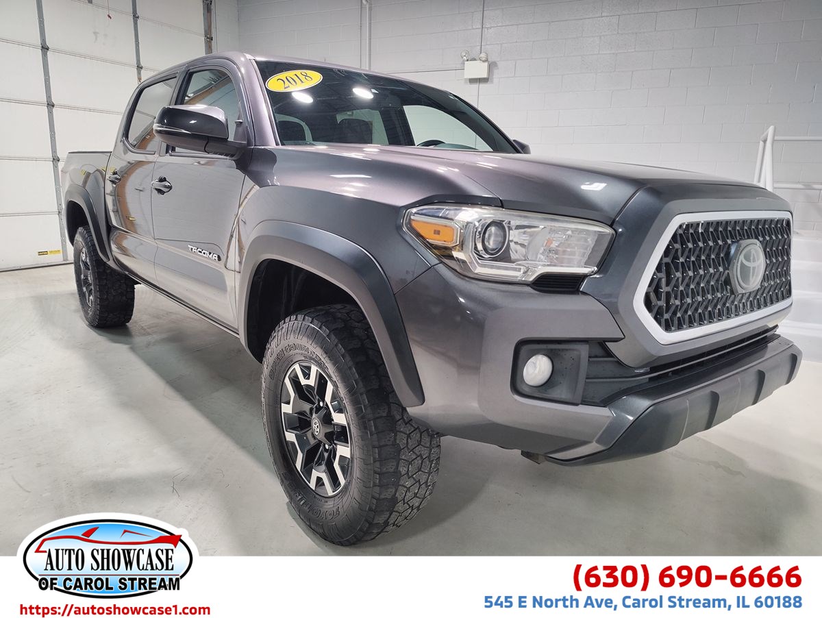 Magnetic Gray Metallic 2018 Toyota Tacoma Pickup Truck Four-Wheel Drive Manual