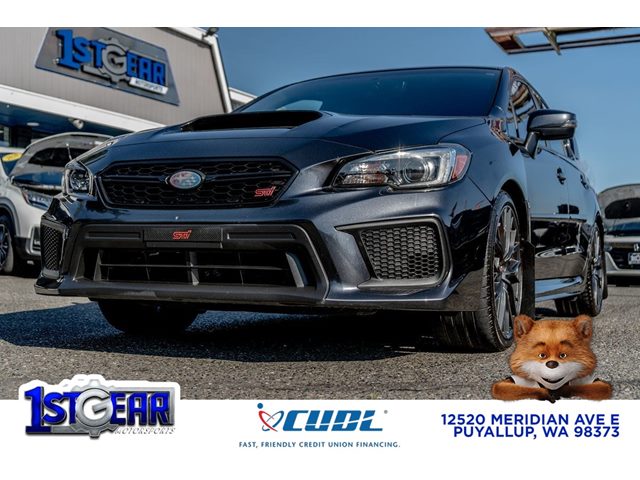 Dark Gray Metallic 2019 Subaru WRX STI Limited AWD with Wing Spoiler Sedan All-Wheel Drive Manual