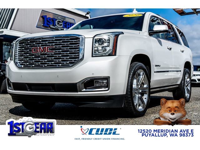 White 2020 GMC Yukon Denali 4WD SUV / Crossover Four-Wheel Drive Automatic