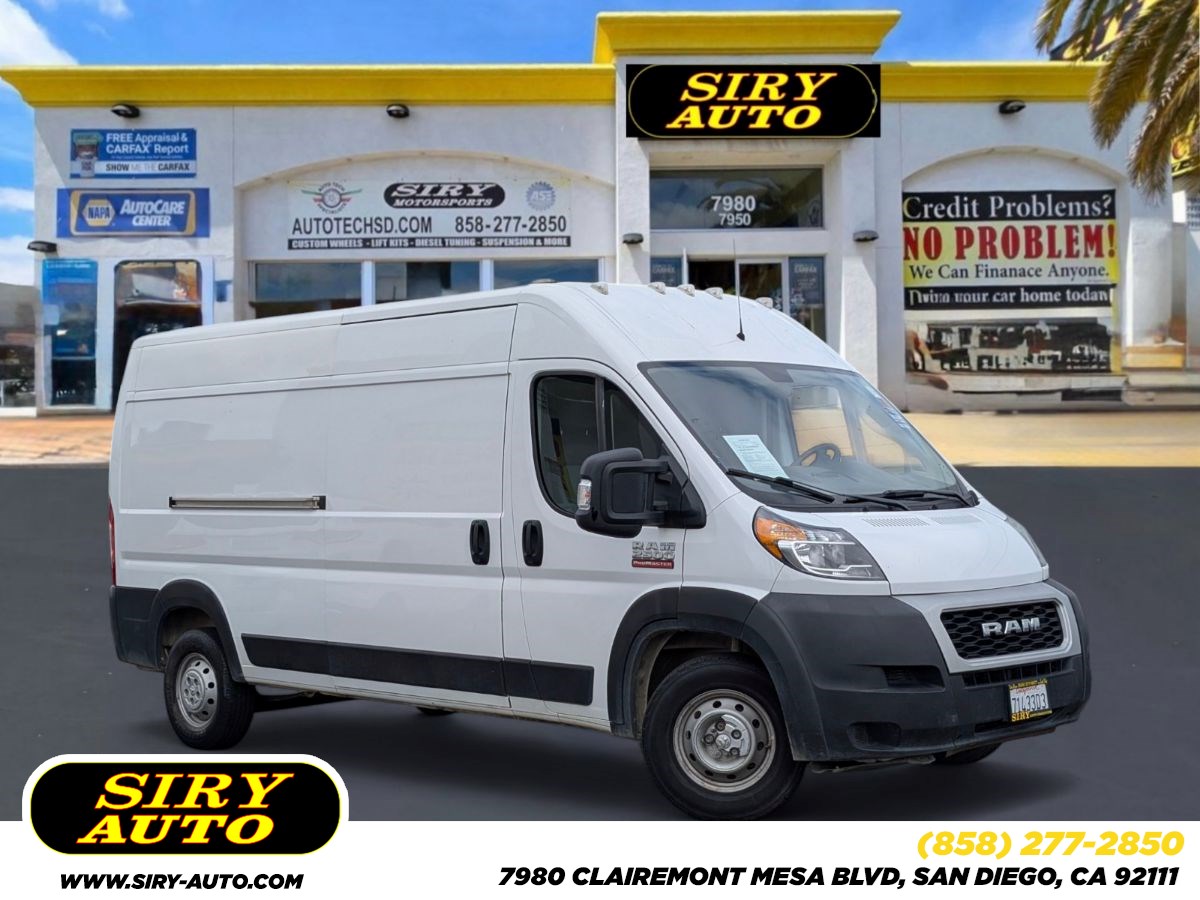 Sold 2021 Ram ProMaster Cargo Van