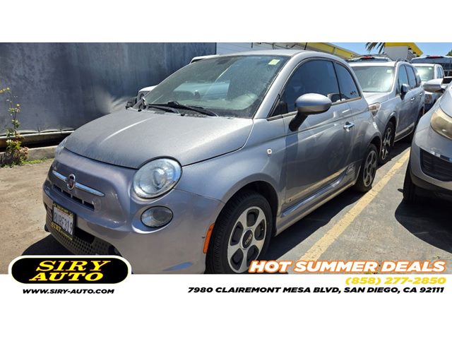 Billet Argento (Silver) 2016 FIAT 500e Hatchback Front-Wheel Drive Automatic