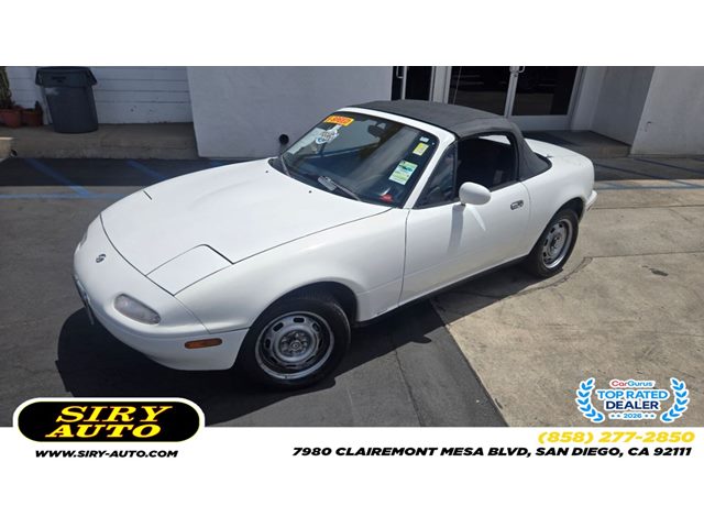 White 1993 Mazda MX-5 Miata Convertible Rear-Wheel Drive 5-Speed Manual