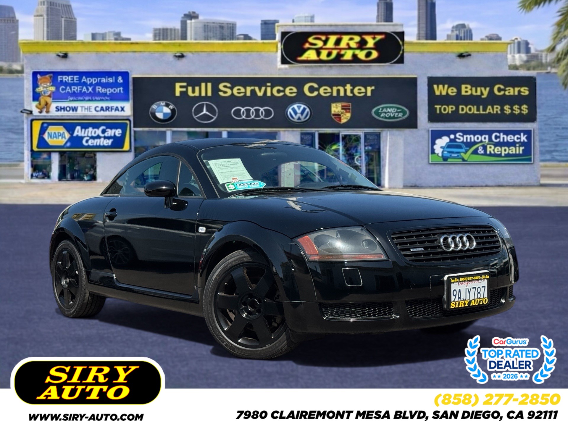 Black 2001 Audi TT Coupe All-Wheel Drive Manual