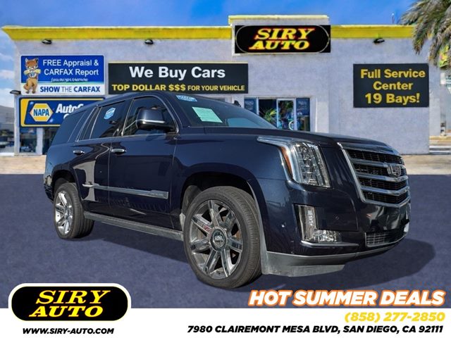 Dark Adriatic Blue Metallic 2017 Cadillac Escalade SUV / Crossover Four-Wheel Drive Automatic