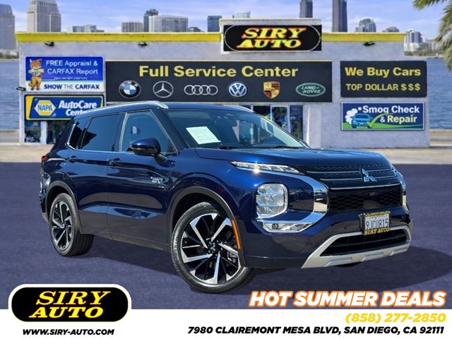 Cosmic Blue Metallic 2023 Mitsubishi Outlander Hybrid Plug-in SUV / Crossover All-Wheel Drive Automatic