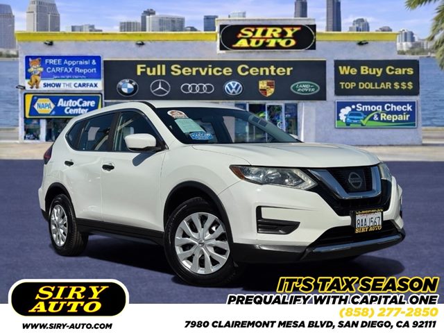 Glacier White 2017 Nissan Rogue S FWD SUV / Crossover Front-Wheel Drive Automatic
