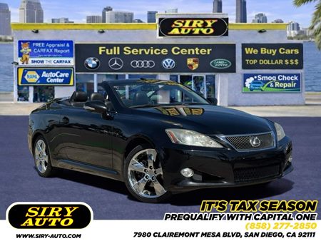 Sold 2010 Lexus IS 250C Conv