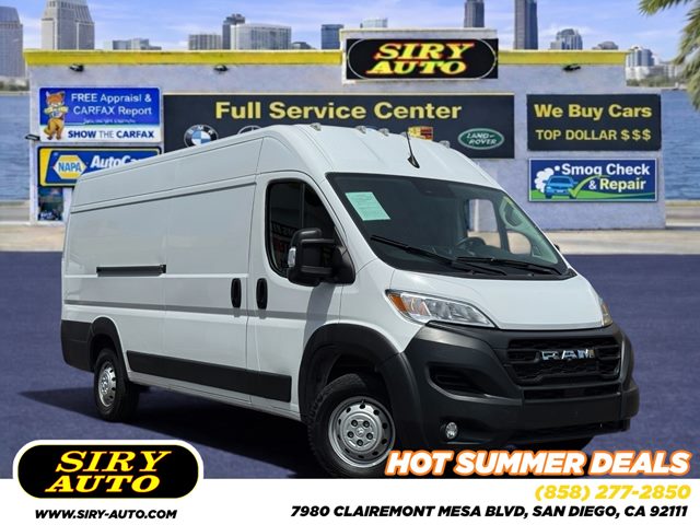 Bright White Clearcoat 2023 RAM ProMaster Van Front-Wheel Drive Automatic
