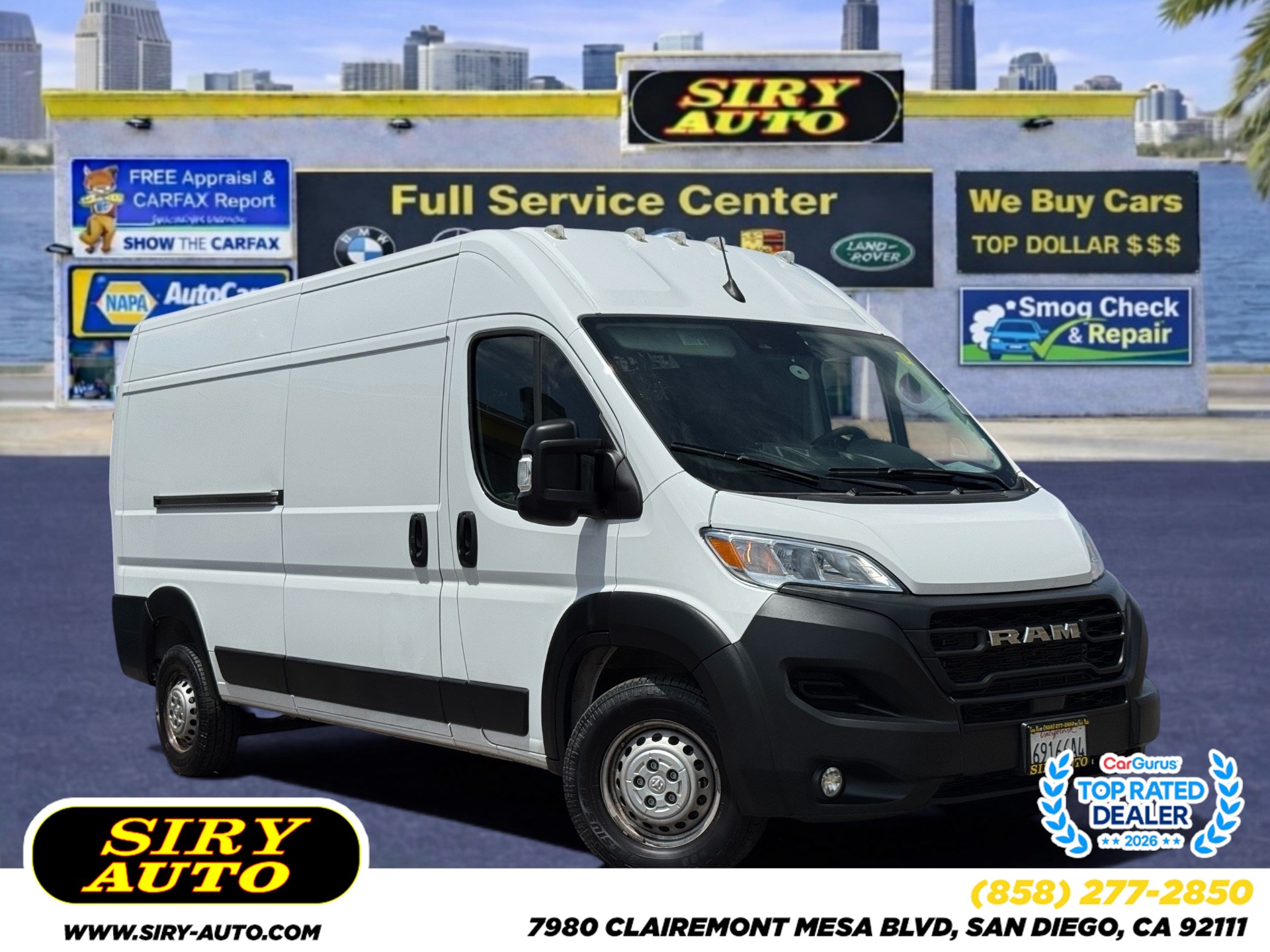 Sold 2025 Ram ProMaster Cargo Van Tradesman