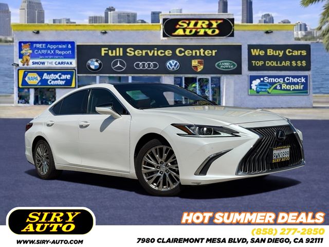 Eminent White Pearl 2021 Lexus ES Sedan Front-Wheel Drive Automatic