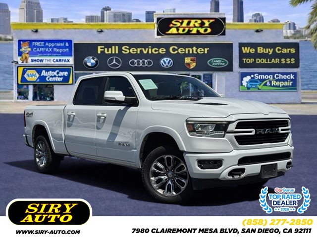 Bright White Clearcoat 2021 RAM 1500 Pickup Truck Four-Wheel Drive Automatic