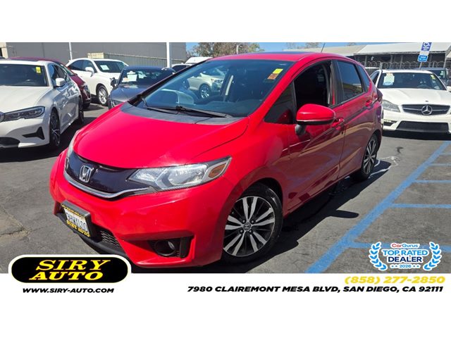 Milano Red 2015 Honda Fit Hatchback Front-Wheel Drive Manual