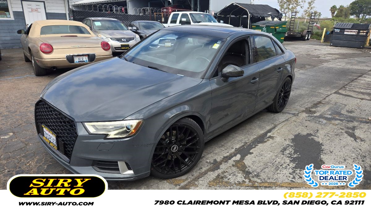 Nano Gray Metallic 2017 Audi A3 Sedan Front-Wheel Drive Automatic