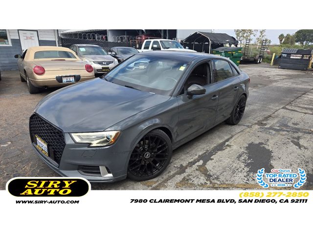 Nano Gray Metallic 2017 Audi A3 Sedan Front-Wheel Drive Automatic