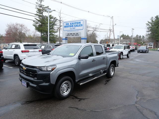 Sterling Gray Metallic 2023 Chevrolet Colorado Work Truck Crew Cab RWD Pickup Truck 4X2 Automatic