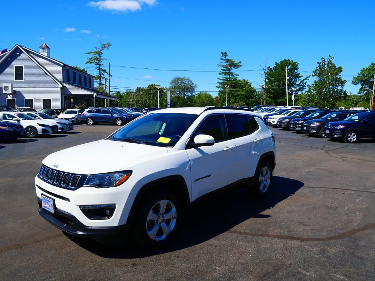 White Clearcoat 2019 Jeep Compass SUV / Crossover Four-Wheel Drive Automatic