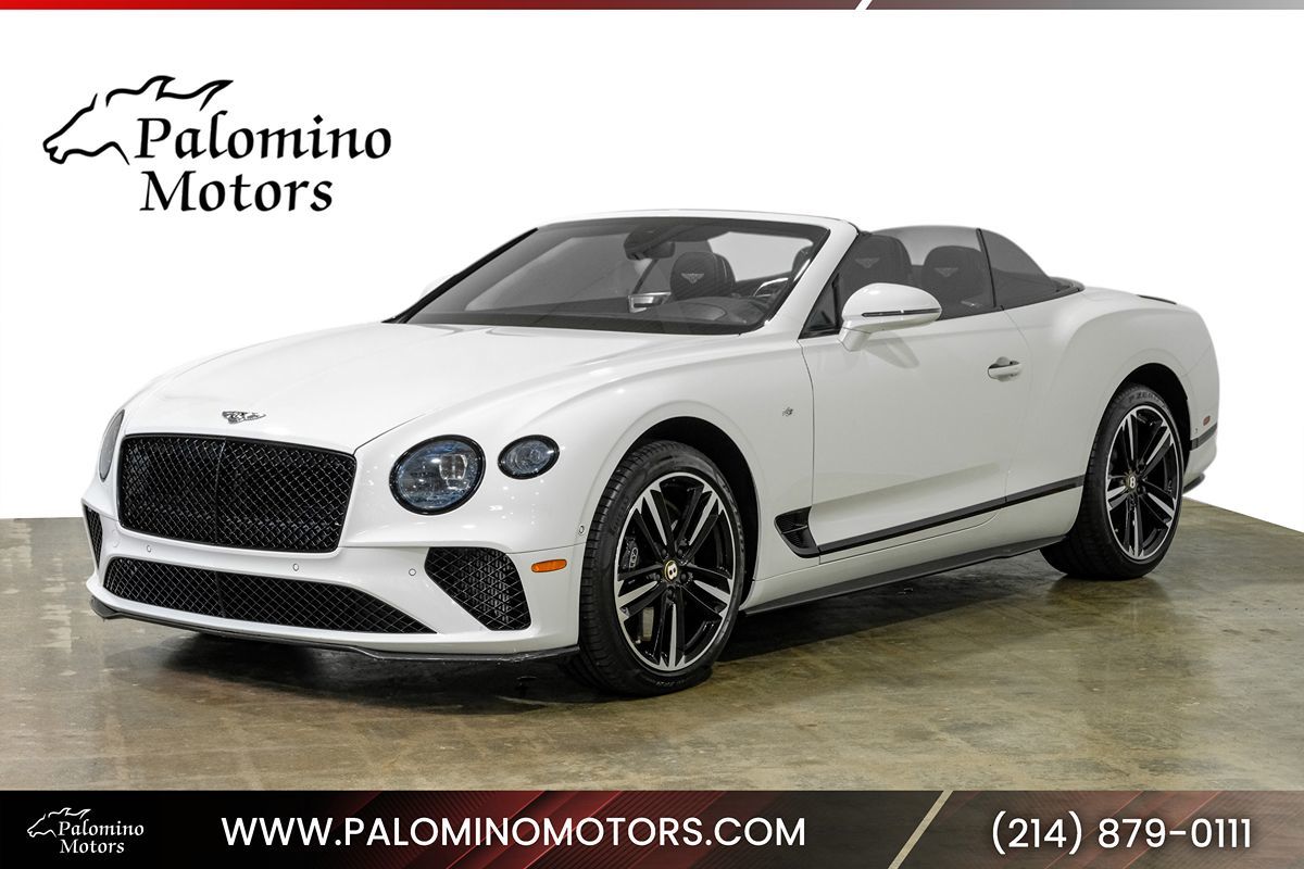 White 2020 Bentley Continental GTC Convertible All-Wheel Drive Automatic